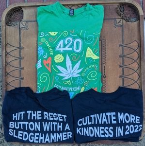 3 cannabis Tshirt bundle
